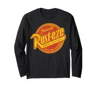 Disney Pixar Cars Rusteze Faded Vintage Logo Langarmshirt, Unisex für Erwachsene, Schwarz, XXL