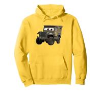Disney Pixar Cars Sarge 1942 Jeep Veteran's Day Pullover Hoodie, Unisex für Erwachsene, Gelb, XL