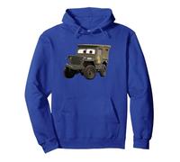 Disney Pixar Cars Sarge 1942 Jeep Veteran's Day Pullover Hoodie, Unisex für Erwachsene, Königsblau, S