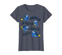Disney Pixar Finding Dory How Are You Whale Talk Text T-Shirt, Damen, Blau Meliert, S