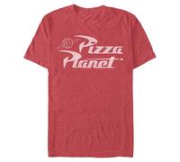 Disney Pixar Herren Pizza Planet Short Sleeve T-shirt T-Shirt, Heather Red, M