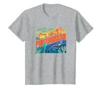 Disney Pixar Luca Portorosso Wish You Were Here T-Shirt, Kinder, Grau Meliert, 128