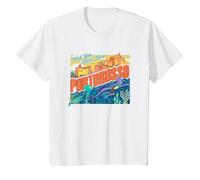 Disney Pixar Luca Portorosso Wish You Were Here T-Shirt, Kinder, Weiß, 140
