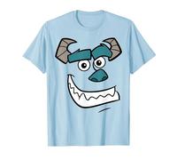 Disney Pixar Monsters Inc. Sulley Face T-Shirt, Herren, Himmelblau, M