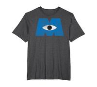 Disney Pixar Monsters University Distressed Logo T-Shirt, Herren Große Größen, Anthrazit Meliert, 3X Tall