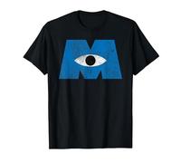 Disney Pixar Monsters University Distressed Logo T-Shirt, Herren, Schwarz, XL