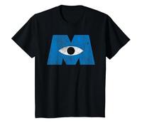 Disney Pixar Monsters University Distressed Logo T-Shirt, Kinder, Schwarz, 152