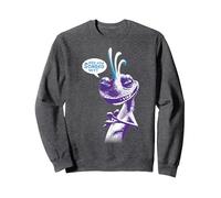 Disney Pixar Monsters University Randall Are You Scared Text Sweatshirt, Unisex für Erwachsene, Anthrazit Meliert, L