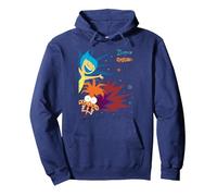 Disney & Pixar’s Inside Out 2 Joy Anxiety Bursts of Emotion Pullover Hoodie, Unisex für Erwachsene, Marineblau, L