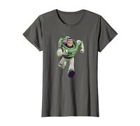 Disney Pixar Toy Story 4 Buzz Lightyear Running T-Shirt T-Shirt, Damen, Anthrazit, XS