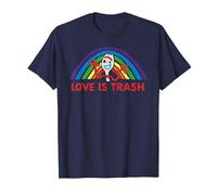 Disney Pixar Toy Story 4 Forky Rainbow Love is Trash T-Shirt, Herren, Marineblau, XL