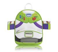 Disney Pixar Toy Story Buzz Lightyear Mini-Rucksack für Kinder und Erwachsene, 25,4 cm, PU-Leder, Space Ranger-Büchertasche mit 3D-Flügeln, Kleinkind-Reisetasche, kleiner Rucksack für Schule