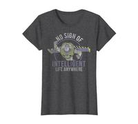 Disney Pixar Toy Story Buzz Lightyear No Intelligent Life T-Shirt, Damen, Anthrazit Meliert, XXL