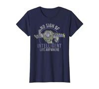 Disney Pixar Toy Story Buzz Lightyear No Intelligent Life T-Shirt, Damen, Marineblau, XXL