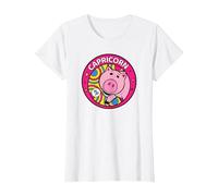 Disney Pixar Toy Story Hamm Zodiac Capricorn T-Shirt, Damen, Weiß, XS