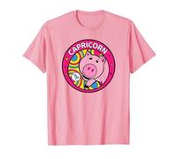 Disney Pixar Toy Story Hamm Zodiac Capricorn T-Shirt, Herren, Rosa, L