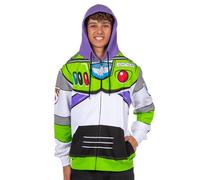 Disney Pixar Toy Story Männer ich Bin Buzz Lightyear Kostüm nach Zip Hoodie (LG)