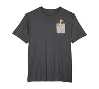 Disney Pixar Toy Story Woody T-Shirt mit Kunstdruck an der Tasche T-Shirt, Herren Große Größen, Anthrazit Meliert, 5X Tall