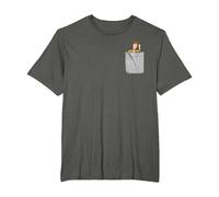 Disney Pixar Toy Story Woody T-Shirt mit Kunstdruck an der Tasche T-Shirt, Herren Große Größen, Anthrazit, 5X Tall