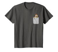 Disney Pixar Toy Story Woody T-Shirt mit Kunstdruck an der Tasche T-Shirt, Kinder, Anthrazit, 128
