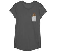 Disney Pixar Toy Story Woody T-Shirt mit Kunstdruck an der Tasche T-Shirt, Mädchen, Anthrazit, M