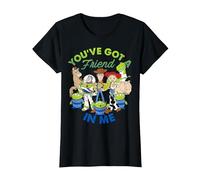 Disney Pixar Toy Story You've Got A Friend In Me Group Shot T-Shirt, Damen, Schwarz, L
