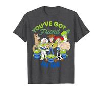 Disney Pixar Toy Story You've Got A Friend In Me Group Shot T-Shirt, Herren, Anthrazit Meliert, 5XL