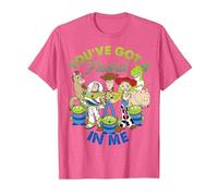 Disney Pixar Toy Story You've Got A Friend In Me Group Shot T-Shirt, Herren, Rosa Meliert, L