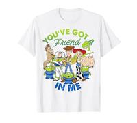 Disney Pixar Toy Story You've Got A Friend In Me Group Shot T-Shirt, Herren, Weiß, XL