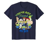Disney Pixar Toy Story You've Got A Friend In Me Group Shot T-Shirt, Kinder, Marineblau, 140