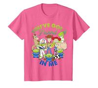 Disney Pixar Toy Story You've Got A Friend In Me Group Shot T-Shirt, Kinder, Rosa Meliert, 128