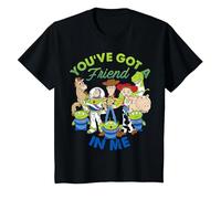 Disney Pixar Toy Story You've Got A Friend In Me Group Shot T-Shirt, Kinder, Schwarz, 104
