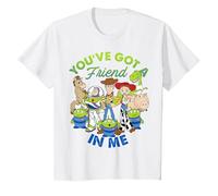 Disney Pixar Toy Story You've Got A Friend In Me Group Shot T-Shirt, Kinder, Weiß, 104