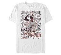 Disney Pixar Unisex Raya The Last Dragon Raya Heart Line Organic Short Sleeve T-shirt T-Shirt, Weiß, S