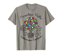 Disney Pixar Up T-Shirt mit bunter Ballon-Silhouette, fallend T-Shirt