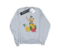 Disney - "Pluto Christmas Reindeer" Sweatshirt für Herren (Grau) 2XL
