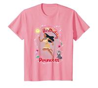 Disney Pocahontas Birthday Princess With Meeko T-Shirt, Kinder, Rosa, 104
