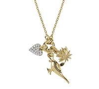Disney Princess Aladdin Goldfarben Plated Charm Halskette NF00611YZWL-18