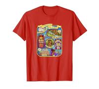 Disney Princess And The Frog Map T-Shirt, Herren, Rot, XXL