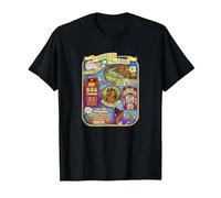 Disney Princess And The Frog Map T-Shirt, Herren, Schwarz, 5XL