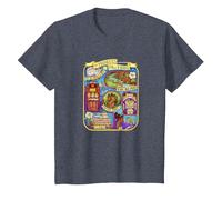 Disney Princess And The Frog Map T-Shirt, Kinder, Blau Meliert, 140