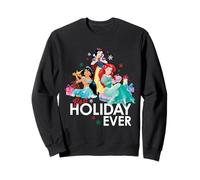 Disney Princess Ariel Snow White Jasmine Best Holiday Ever Sweatshirt