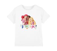 Disney Princess Be True, Be You Ariel, Moana, and Rapunzel Kinder T-Shirt, Weiß, 7-8 J