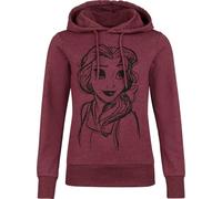 Disney Princess Belle Frauen Kapuzenpullover rot meliert XL