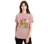 Disney Princess Besties Shine with Ariel, Rapunzel, Tiana Damen T-Shirt, Pink, L