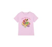 Disney Princess Besties Shine with Ariel, Rapunzel, Tiana Girls T Shirt, Pink, 12-13 Years