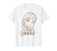 Disney Princess Celebration Minimalist Lines Frozen Anna T-Shirt