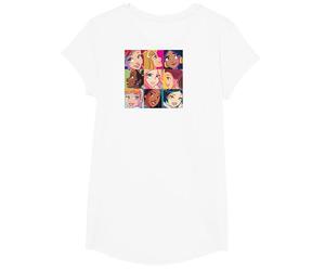 Disney Princess Characters Pop Art Grid T-Shirt
