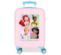 Disney Princess Hartschalenkoffer mit 4 Rädern für Kinder, mit Zahlenschloss und Reißverschluss, hergestellt aus ABS, einem Starren und leichten Material, von Joumma Bags., Create & Explore, one Size