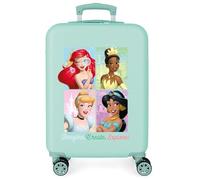 Joumma Disney Princess Kabinenkoffer, blau, 38 x 55 x 20 cm, starr, 2 kg, seitlicher Kombinationsverschluss, ABS, 2 kg, 35 l, Handgepäck, blau, Talla única, Kabinenkoffer